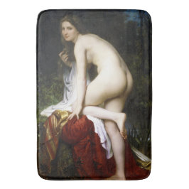 Alfombrilla De Baño Hermosa pluma femenina (por Bouguereau)