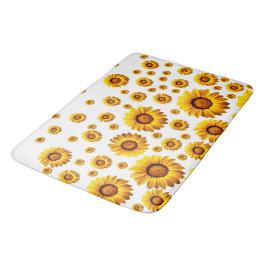 Alfombrilla De Baño Hermosas flores amarillas