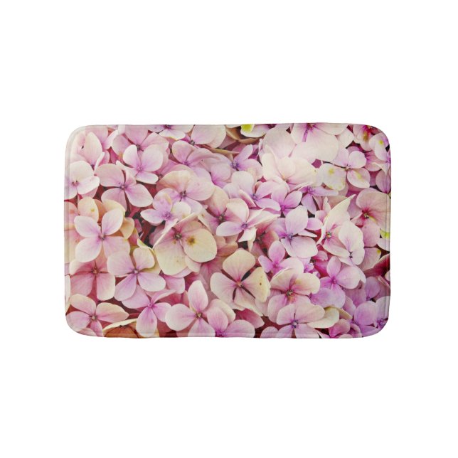 Alfombrilla De Baño Hermosas flores de Hydrangea (Anverso)