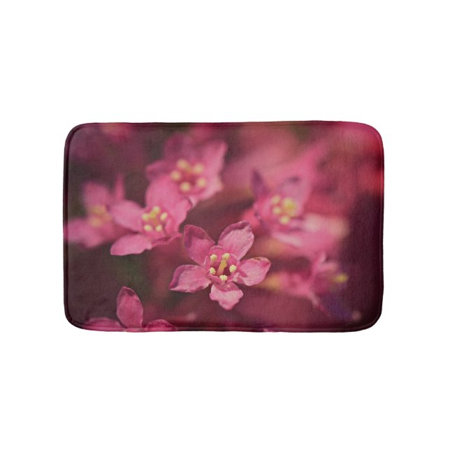 Alfombrilla De Baño Hermosas flores rosas (Anverso)