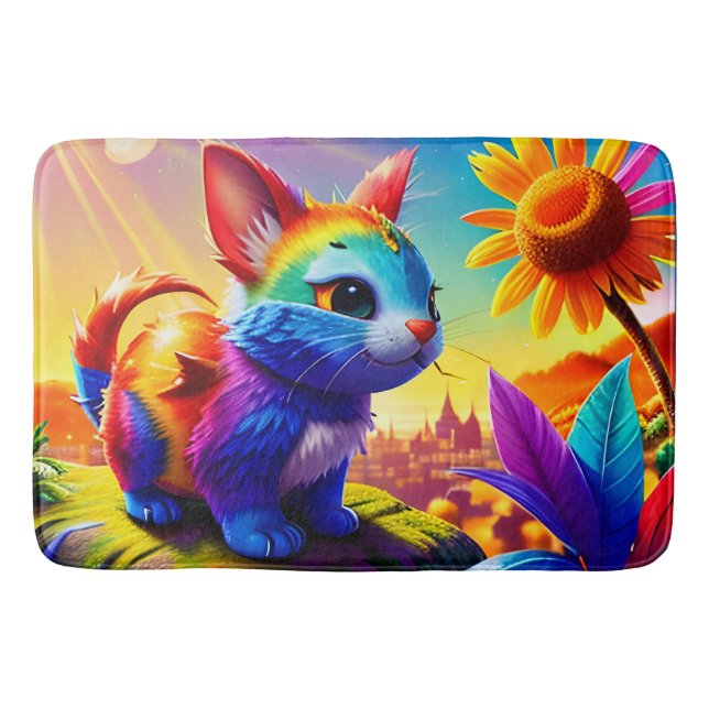 Alfombrilla De Baño Hermoso animal tres (Anverso)