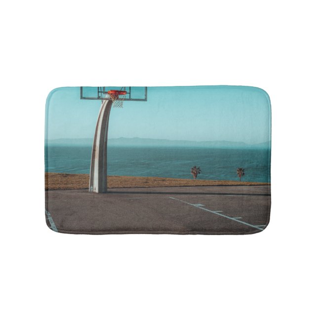 Alfombrilla De Baño Hermoso aro de baloncesto (Anverso)