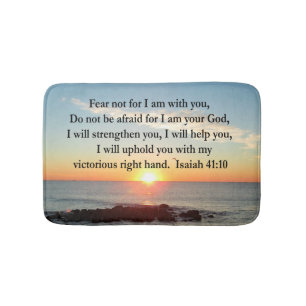 ALFOMBRILLA DE BAÑO HERMOSO ISAIAH 41:10 SUNRISE