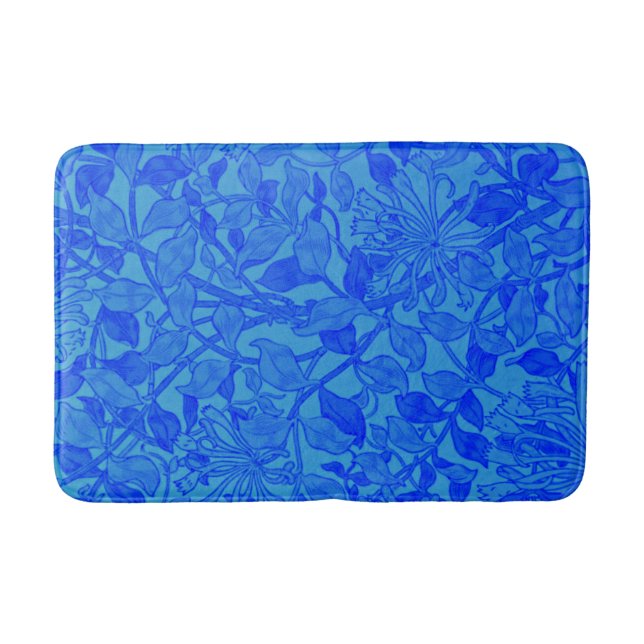 Alfombrilla De Baño Hermoso patrón de abeja azul (Anverso)