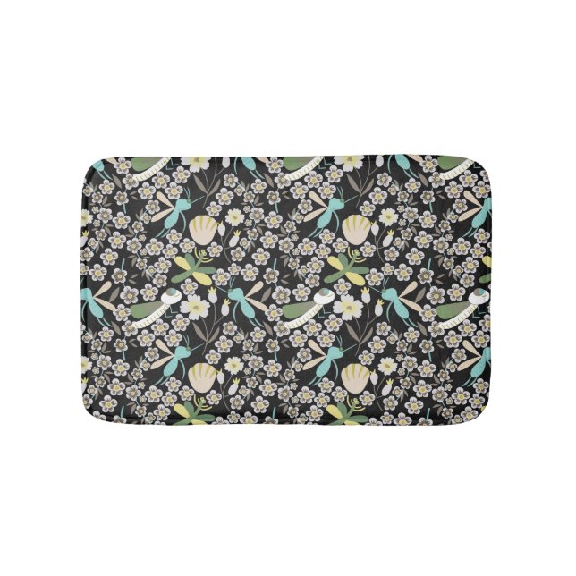 Alfombrilla De Baño Hermoso patrón de primavera (Anverso)