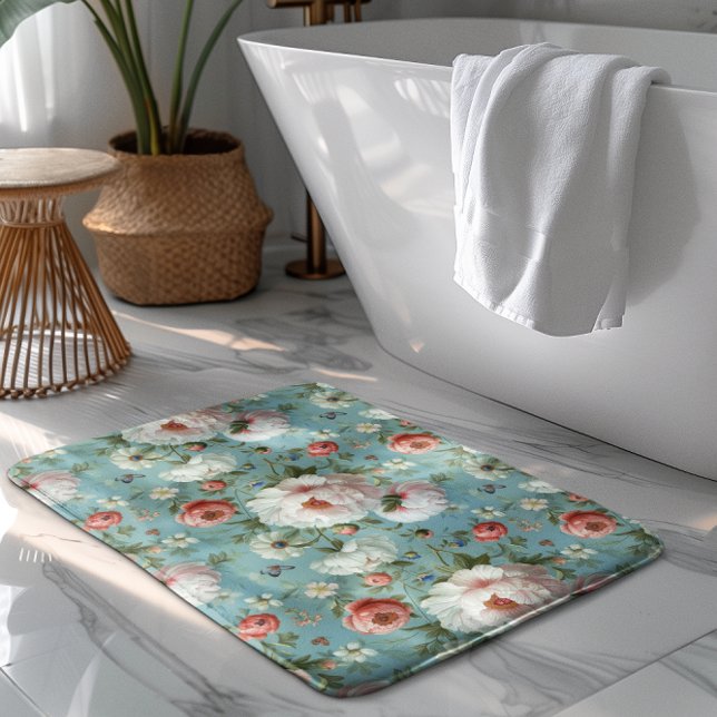 Alfombrilla De Baño Hermosos pueblos blancos y rojos (Subido por el creador)