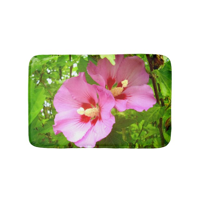 Alfombrilla De Baño Hibiscus Bath Mat (Anverso)