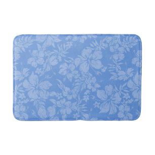 Alfombrilla De Baño Hibiscus Pareau Distressed Floral Hawaiano - Peri