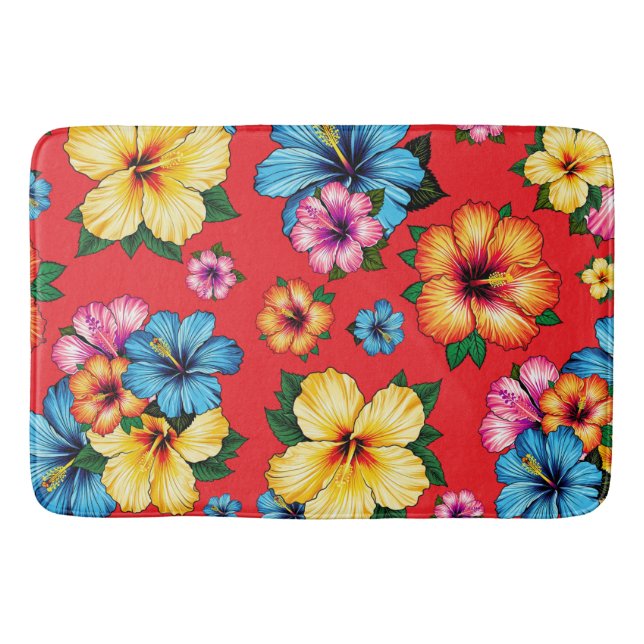Alfombrilla De Baño Hibiscus tropical (Anverso)