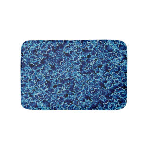 Alfombrilla De Baño Hiedra Azul Helada Fresca