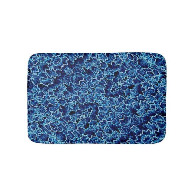 Alfombrilla De Baño Hiedra Azul Helada Fresca (Anverso)