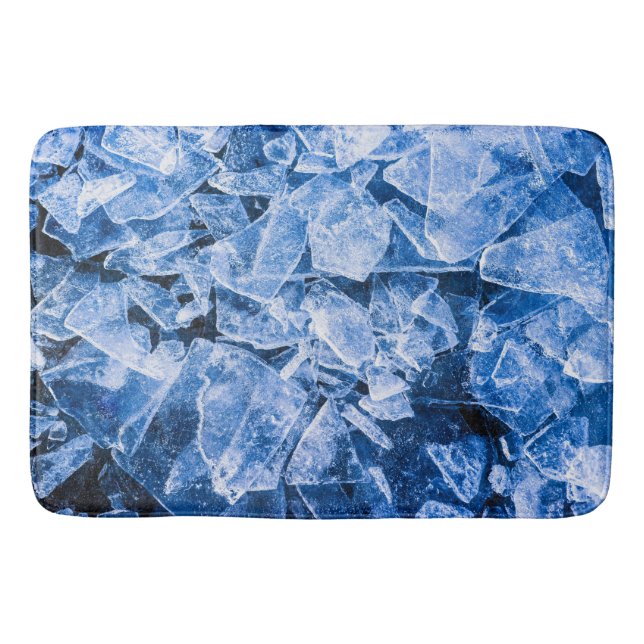 Alfombrilla De Baño Hielo azul (Anverso)