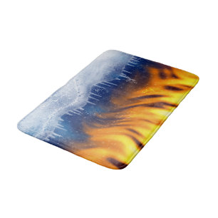 Alfombrilla De Baño Hielo y llama