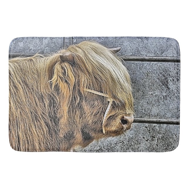 ALFOMBRILLA DE BAÑO HIGHLAND COW (Anverso)