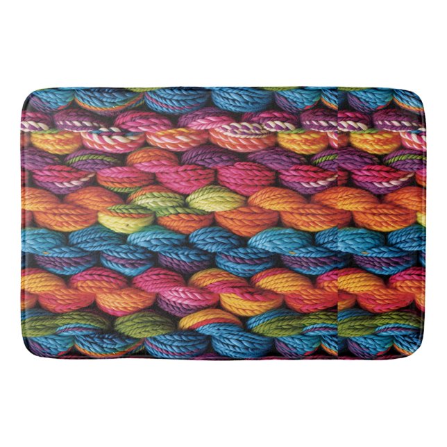 Alfombrilla De Baño Hilados de arcoiris luminosos (Anverso)