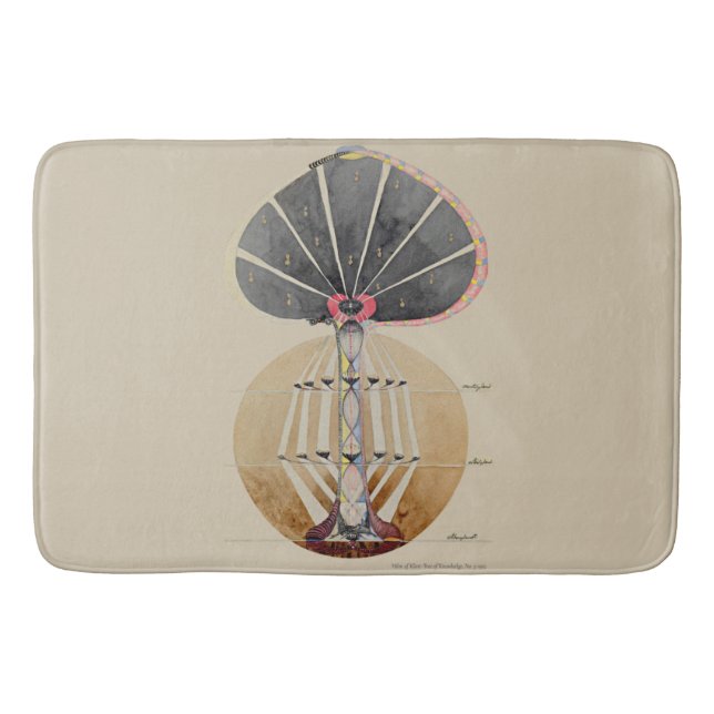 Alfombrilla De Baño Hilma af Klint - Árbol del conocimiento, Nº 3 (Anverso)