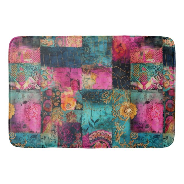Alfombrilla De Baño Hippie Boho Bath Mat (Anverso)