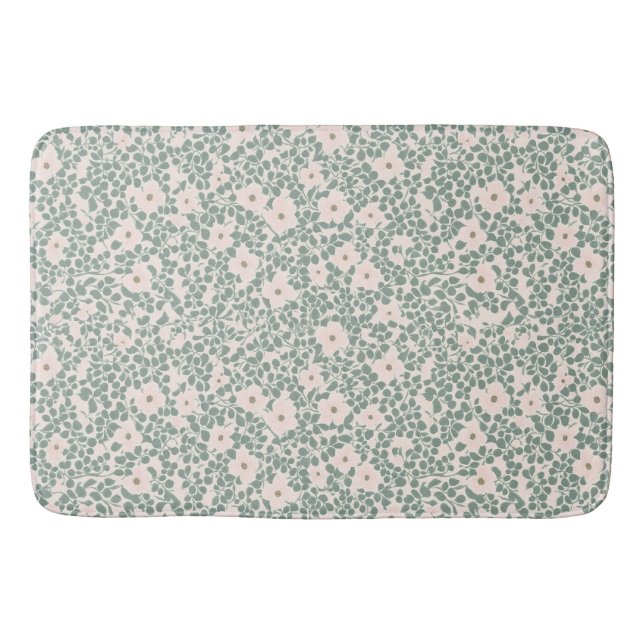Alfombrilla De Baño Hippie Boho Floral (Anverso)