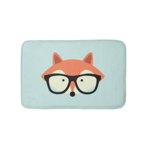 Alfombrilla De Baño Hipster Red Fox