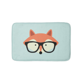 Alfombrilla De Baño Hipster Red Fox