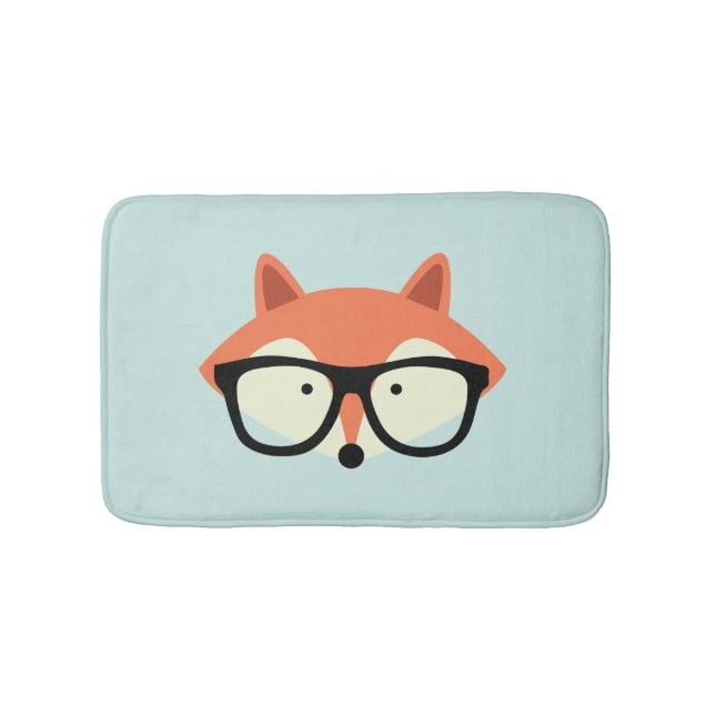Alfombrilla De Baño Hipster Red Fox (Anverso)