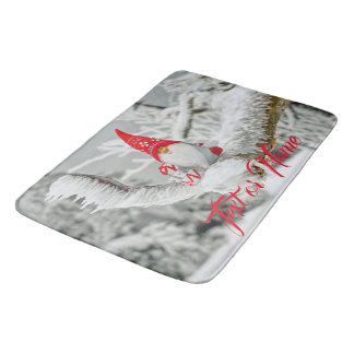 Alfombrilla De Baño Hogar de los Navidades de invierno Gnome Bath Rug 