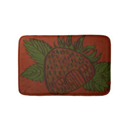Alfombrilla De Baño Hogar Dulce Hogar de Fresa 