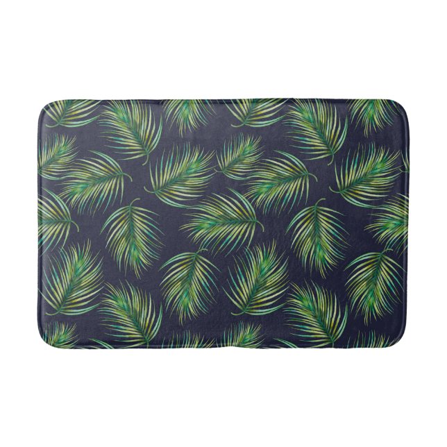 Alfombrilla De Baño Hoja Botánica de Helecho (Anverso)