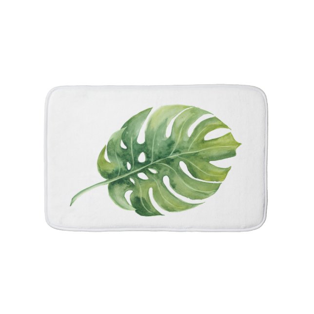 Alfombrilla De Baño Hoja verde (Anverso)