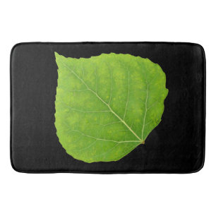 Alfombrilla De Baño Hoja verde de lápiz #11