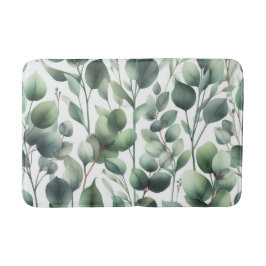 Alfombrilla De Baño Hojas de eucalipto verde apagado