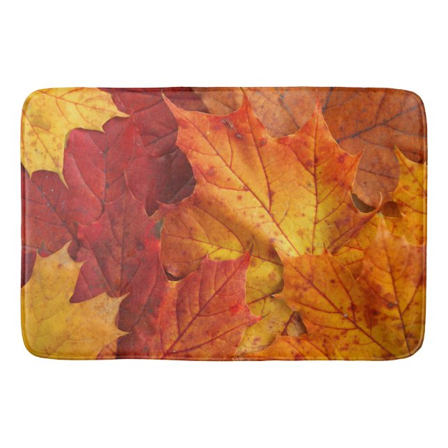 Alfombrilla De Baño hojas de otoño (Anverso)