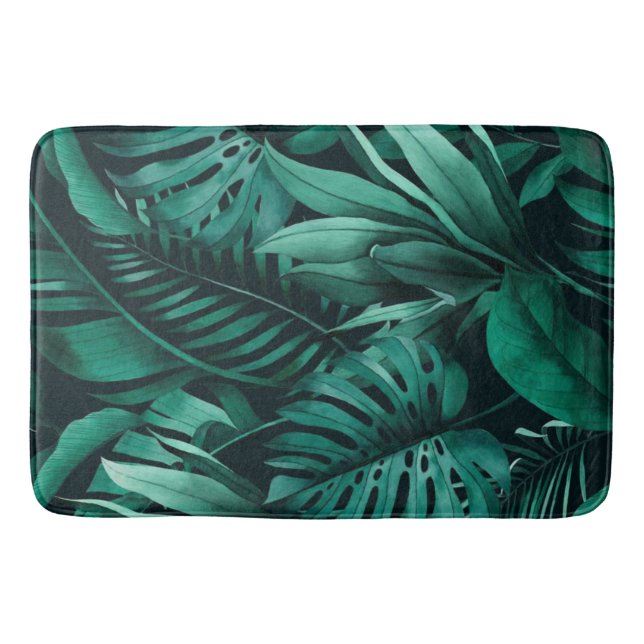 Alfombrilla De Baño Hojas tropicales (Anverso)