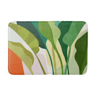 Alfombrilla De Baño Hojas tropicales