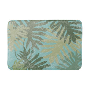 Alfombrilla De Baño Hojas tropicales descoloradas