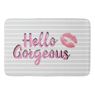 Alfombrilla De Baño Hola estera de baño magnífica