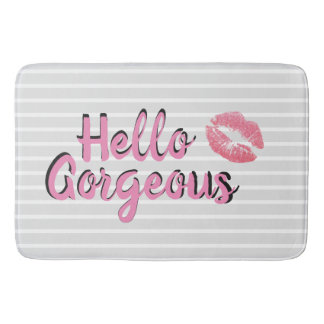 Alfombrilla De Baño Hola estera de baño magnífica