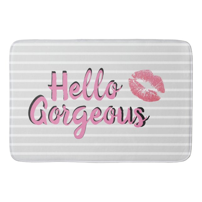 Alfombrilla De Baño Hola estera de baño magnífica (Anverso)