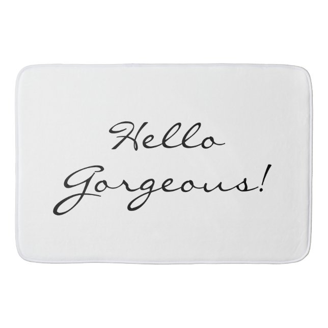 Alfombrilla De Baño Hola grandioso grande (Anverso)