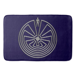 Alfombrilla De Baño HOMBRE EN LA MÁQUINA plata + tus antecedentes