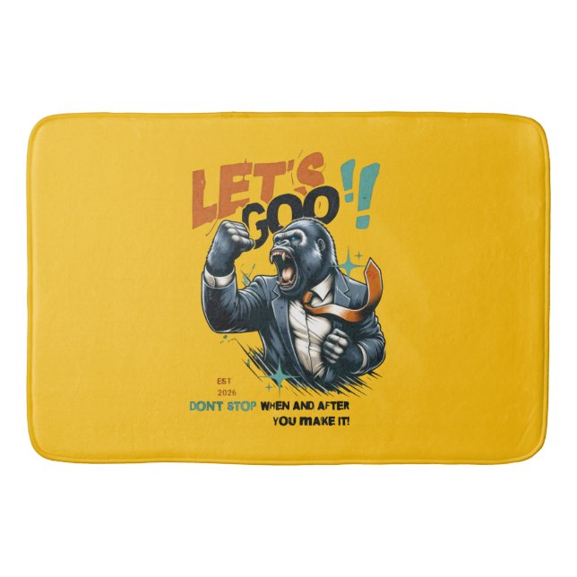 ALFOMBRILLA DE BAÑO HOME DECOR LET'S GOO LESSONS LEARN BATH MAT  (Anverso)