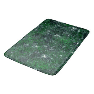 Alfombrilla De Baño Hongo verde sobre roca gris blanca o tronco de árb