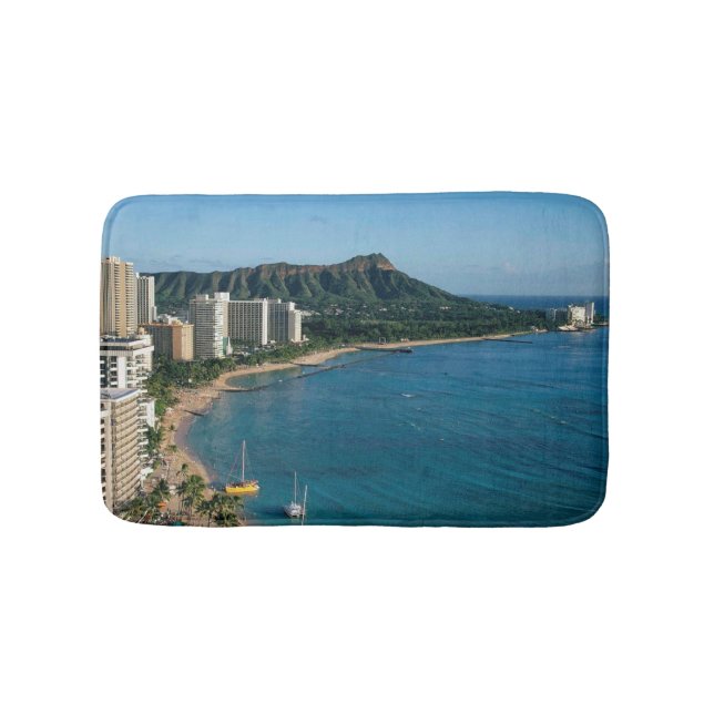 Alfombrilla De Baño Honolulu Hawaii (Anverso)