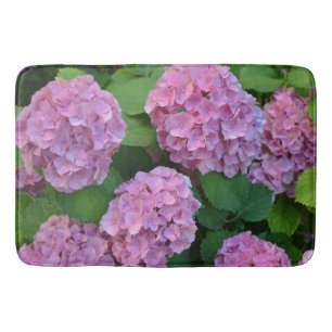 Alfombrilla De Baño Hortensia hidrangea bush rosa