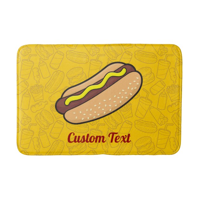 Alfombrilla De Baño Hotdog Bathroom Mat (Anverso)