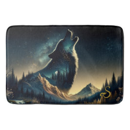 Alfombrilla De Baño Howling Wolf