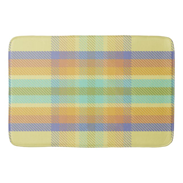 Alfombrilla De Baño HTS Tropical Plaid (Anverso)