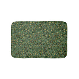 Alfombrilla De Baño Huella de leopardo en verde acogedor