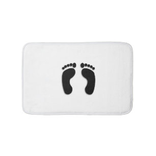 Alfombrilla De Baño Huellas de pies descalzos