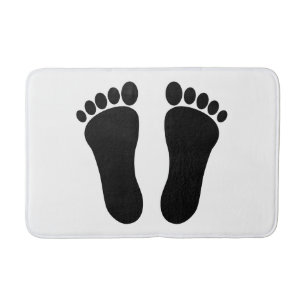 Alfombrilla De Baño Huellas izquierdistas y derechas